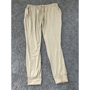 All in Motion Joggers Lounge‎ Drawstring Pockets Athleisure Pants Beige Size M